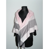 Sukienka tunika KIMONO z dekoltem - srebrny brokat